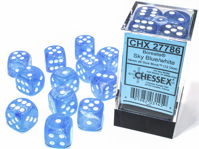 Chessex Borealis Sky Blue White