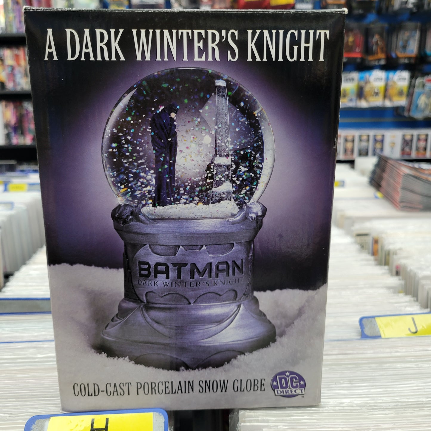 DC Direct Batman Dark Winter's Knight Snow Globe William Paquet