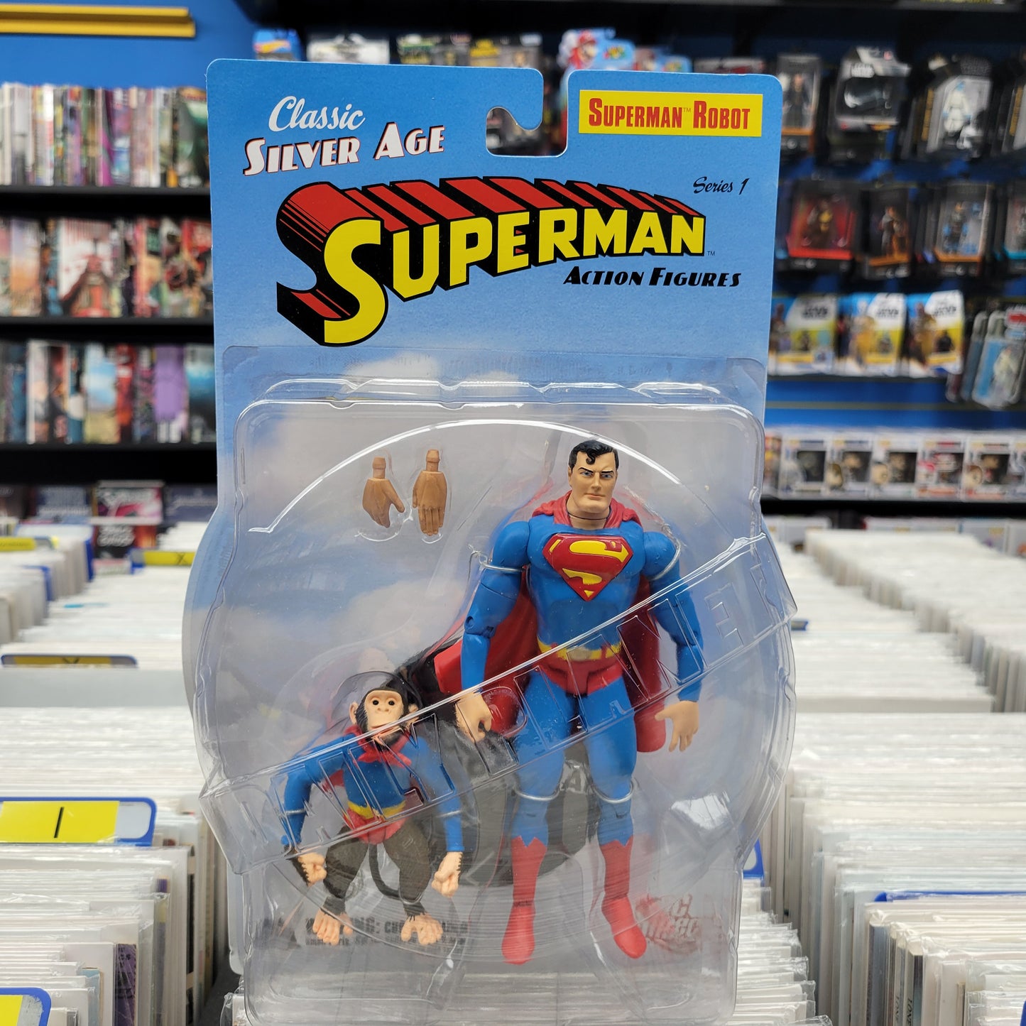 DC Classic Silver Age Superman Series 1 Superman Robot Figure MM Consign
