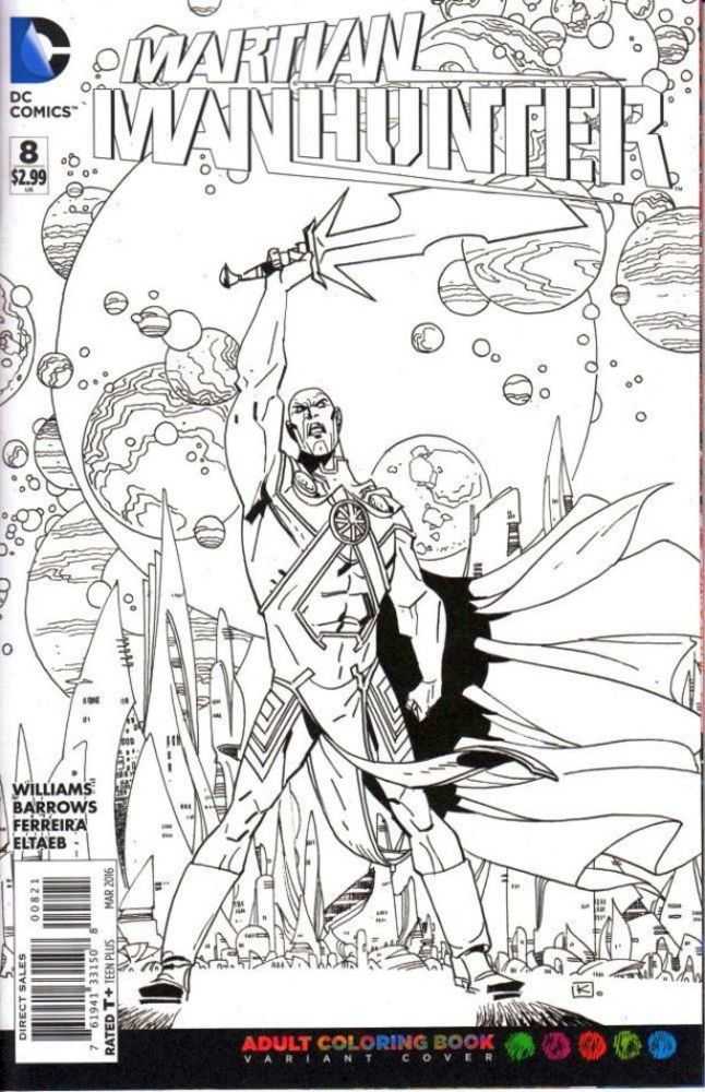 Martian Manhunter #8 Adult Coloring Book Variant Edition NM