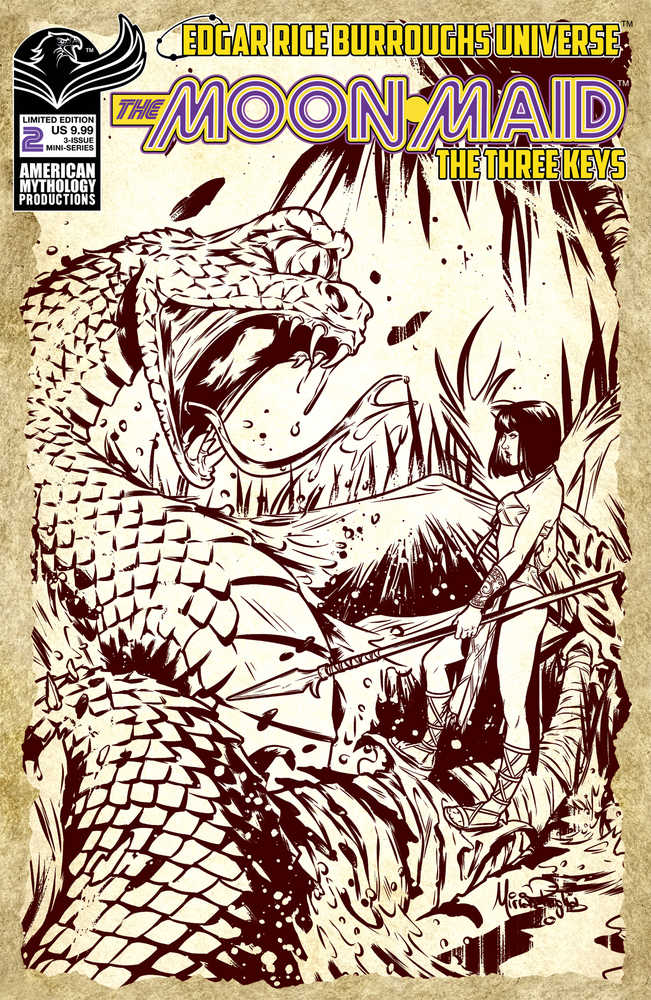 Moon Maid Three Keys #2 Cover B Pulp Art Cover