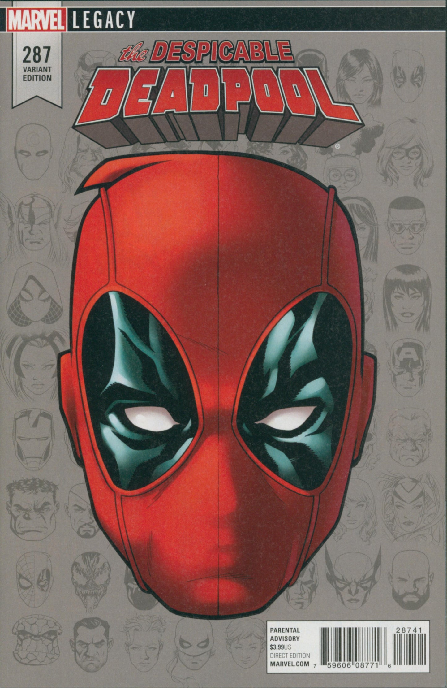 Despicable Deadpool #287 McKone Headshot 1:10 Variant