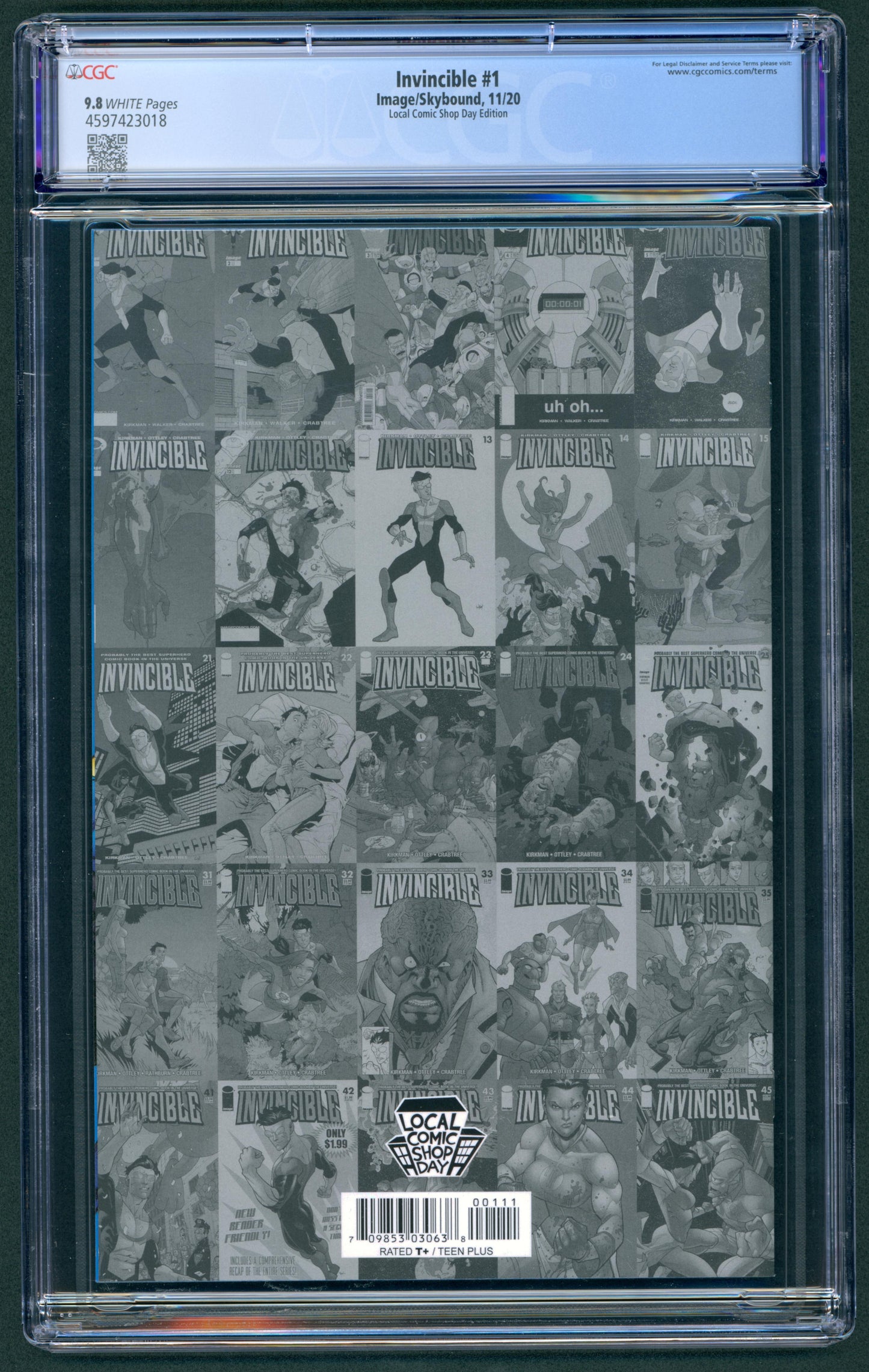 Invincible #1 CGC 9.8 Local Comic Shop Day Edition