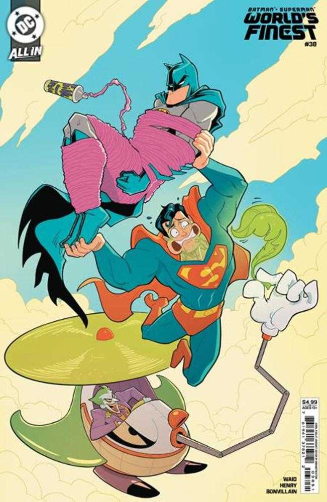Batman Superman Worlds Finest #38 Cover D Brandt & Stein April Fools Card Stock Variant (We Are Yesterday) NM