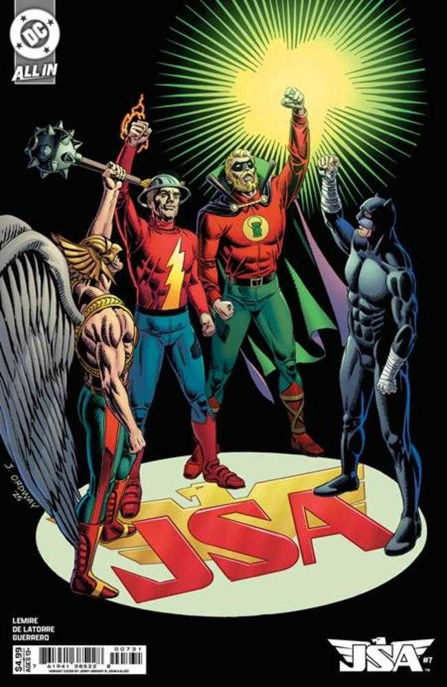 JSA #7 Cover C Jerry Ordway Card Stock Variant NM