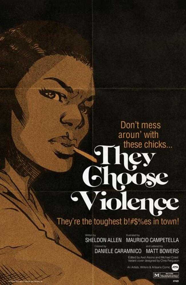 They Choose Violence #2 (Of 5) Cover B Rahzzah Blaxploitation Film Homage Variant (Mature)