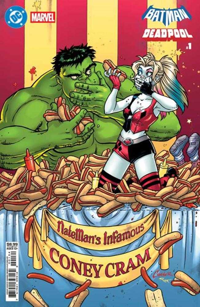 Batman Deadpool #1 (One Shot) Cover F Amanda Conner Harley Quinn Hulk Card Stock Variant