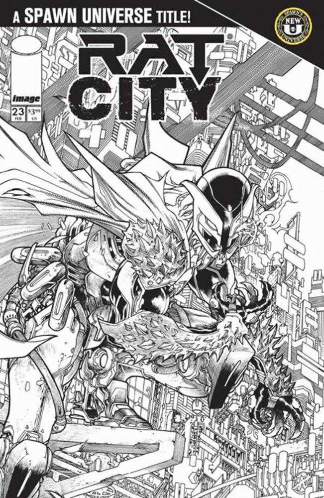 Rat City #23 Cover B Harvey Tolibao Black & White Variant