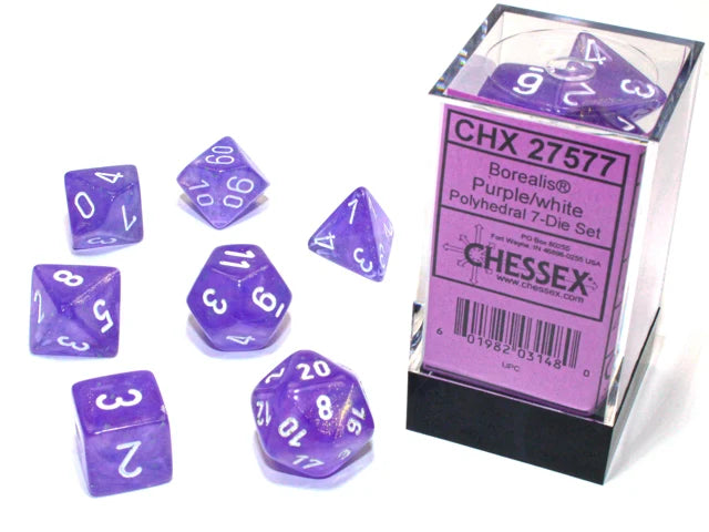 Chessex Borealis Purple White