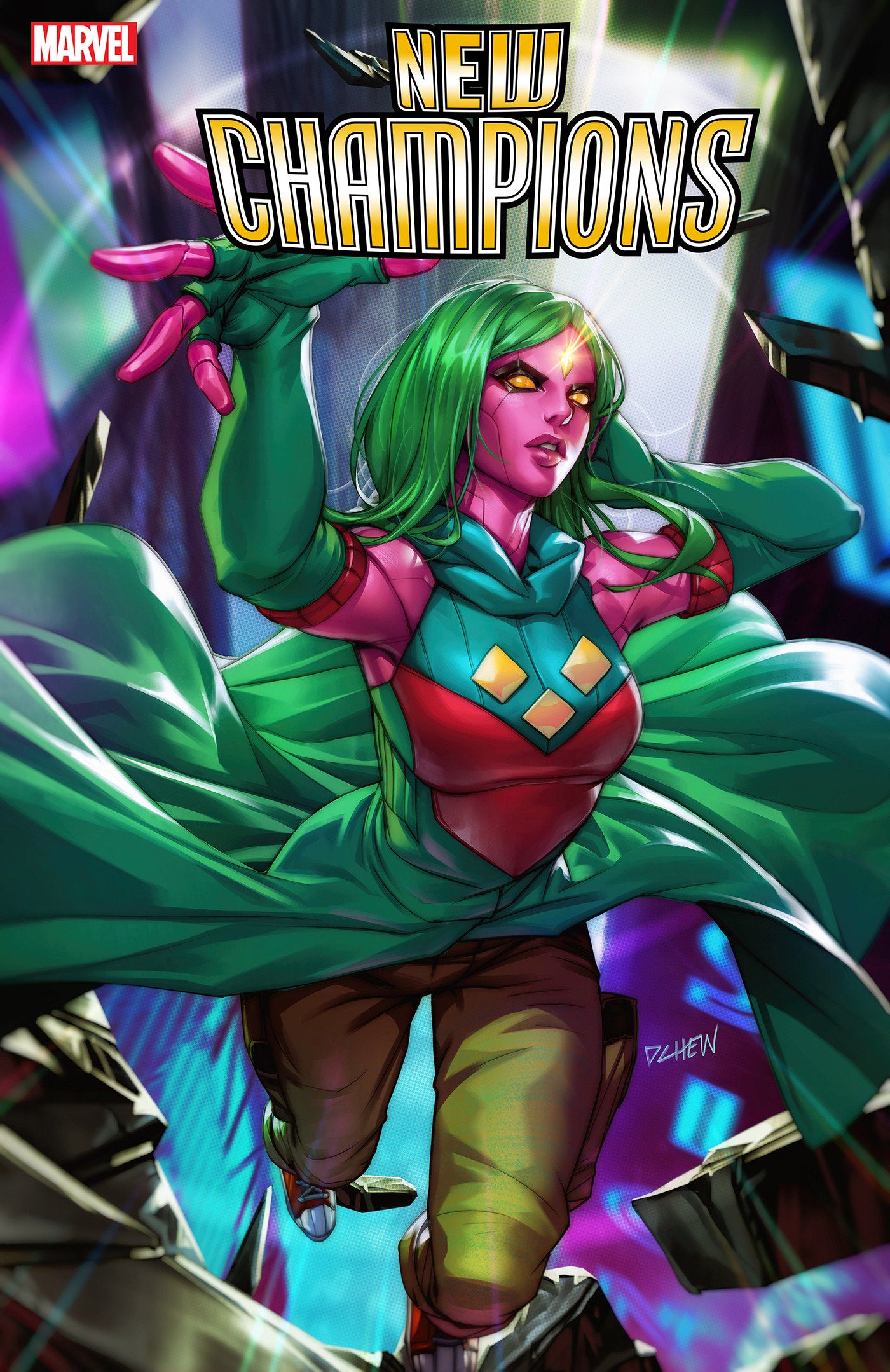 New Champions #3 Derrick Chew Viv Vision Variant NM