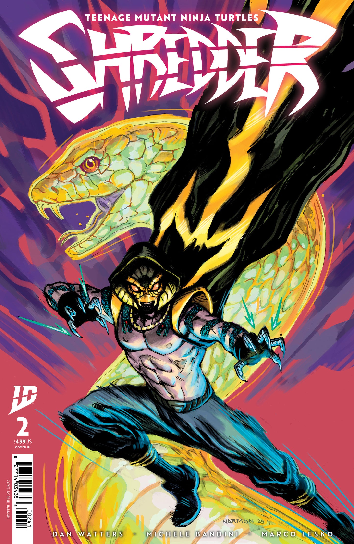 Teenage Mutant Ninja Turtles: Shredder #2 Variant Ri (10) (Harmon)