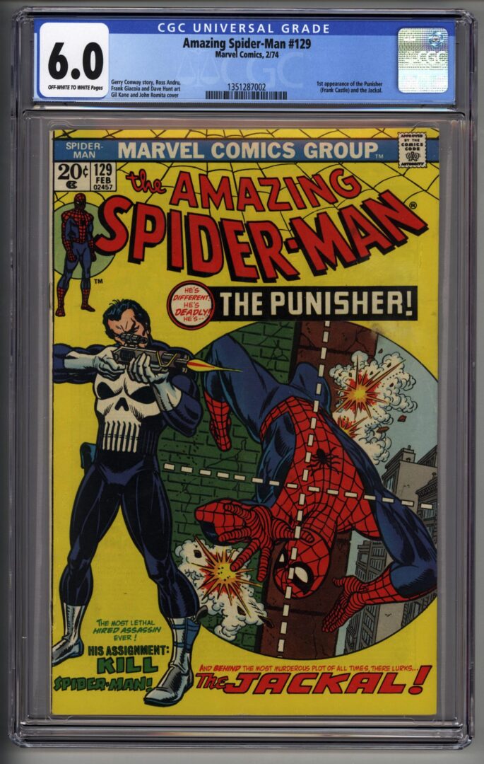 Amazing Spider-Man #129 CGC 6.0 1st appearance of the Punisher