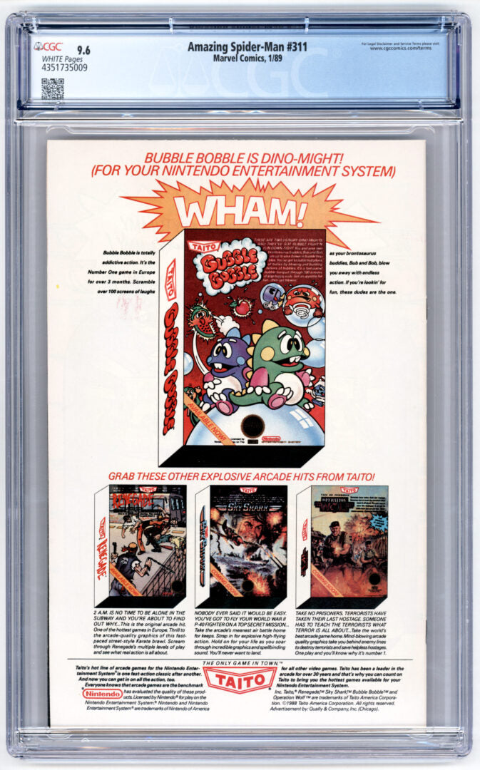 Amazing Spider-Man #311 CGC 9.6