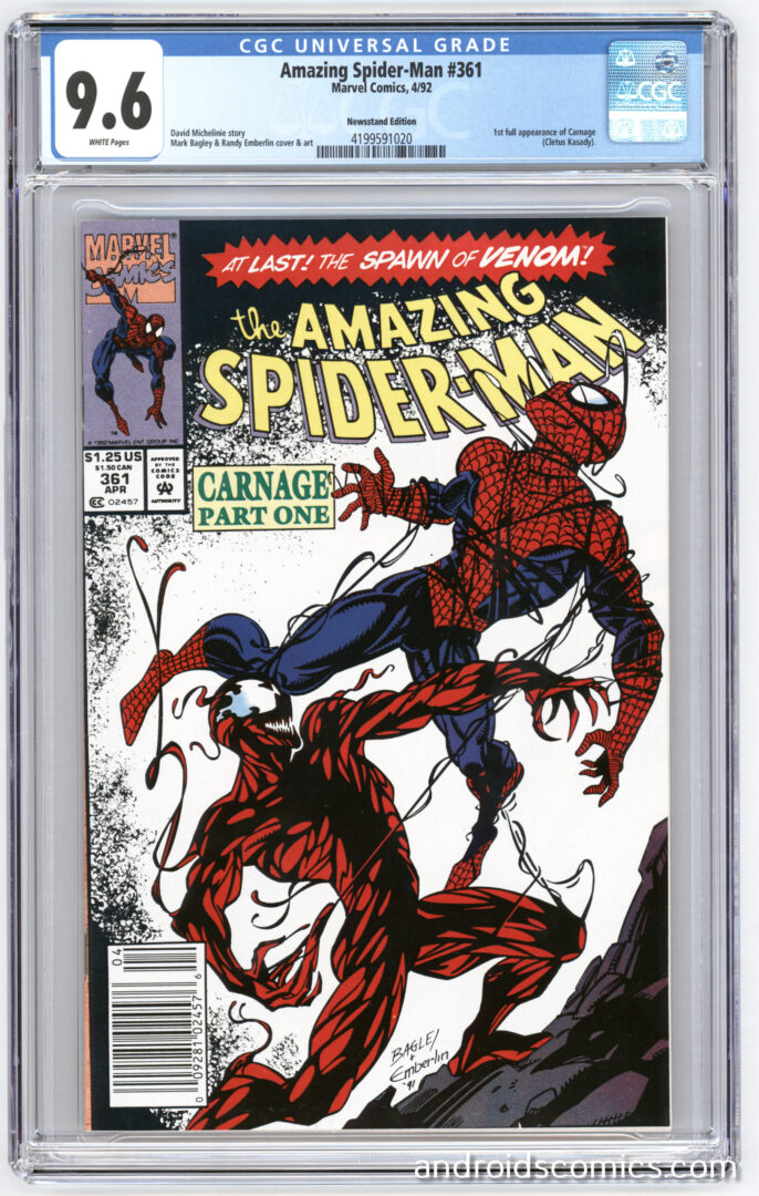 Amazing Spider-Man #361 CGC 9.6 1st App. of Carnage
