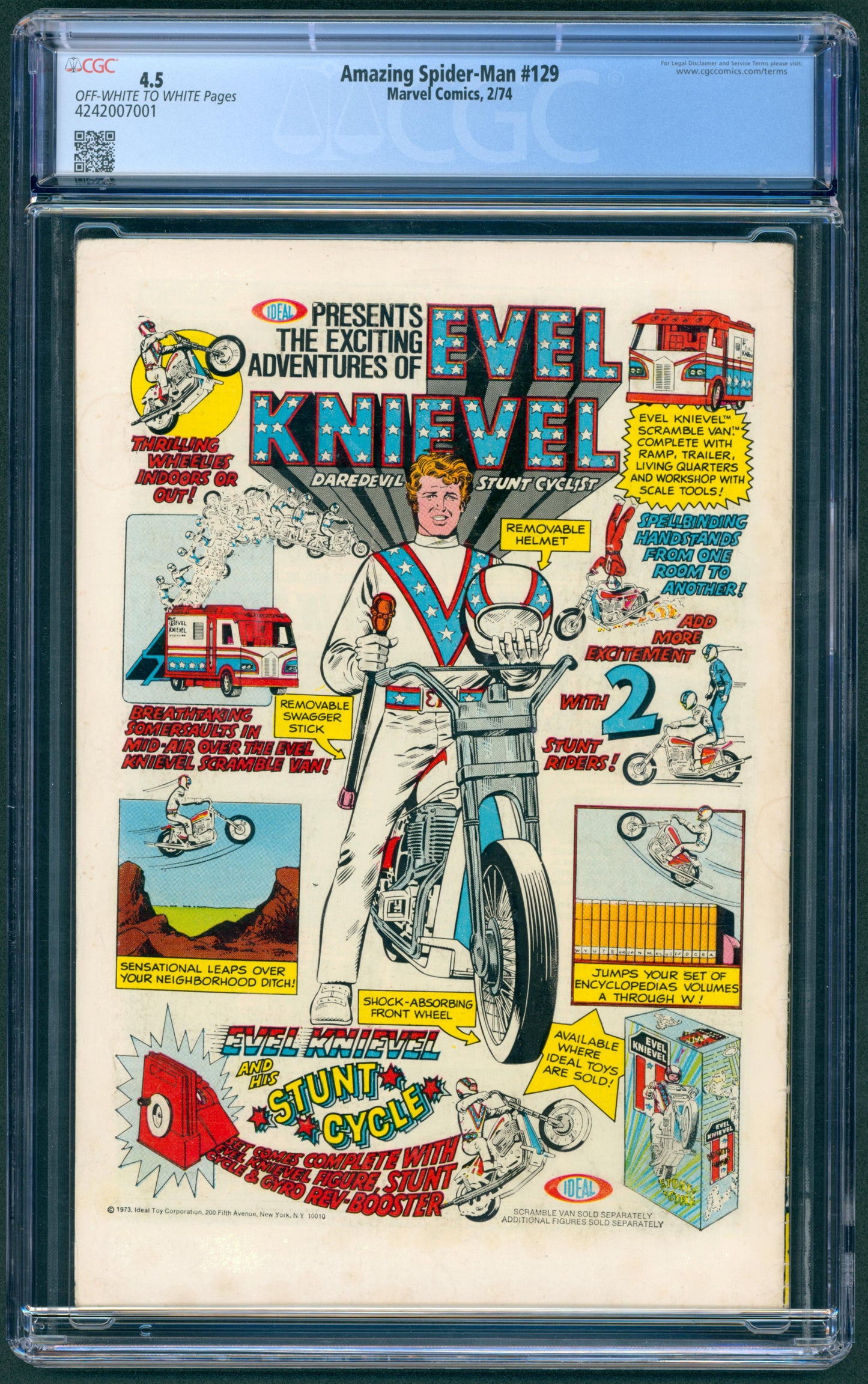 Amazing Spider-Man #129 CGC 4.5 1st App of the Punisher