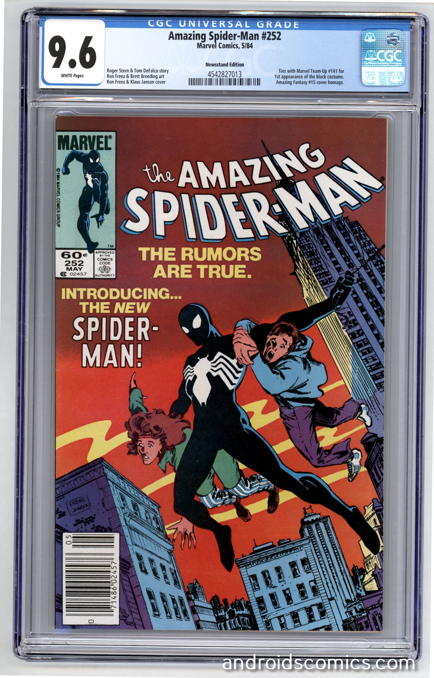 Amazing Spider-Man #252 CGC 9.6 Newsstand