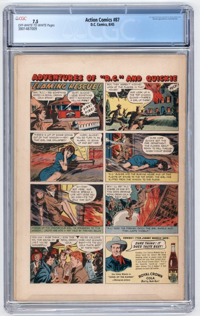 Action Comics #87 CGC 7.5