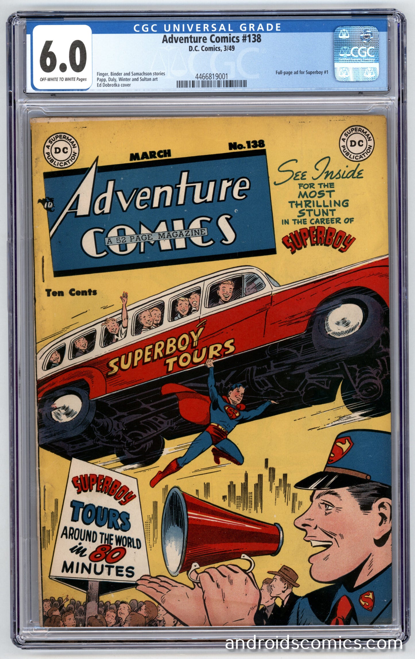 Adventure Comics #138 CGC 6.0