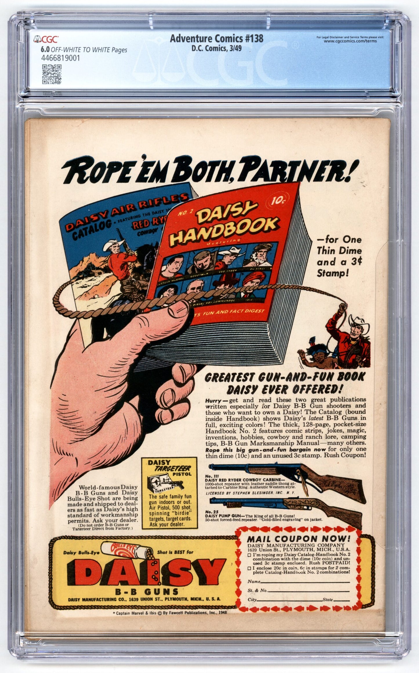 Adventure Comics #138 CGC 6.0