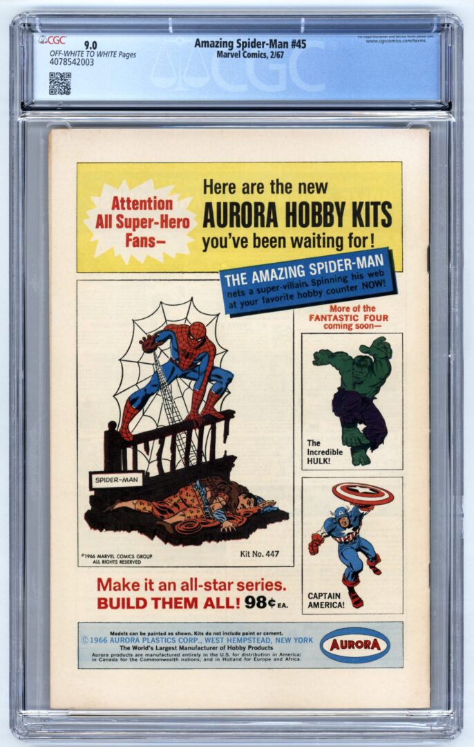 Amazing Spider-Man #45 CGC 9.0