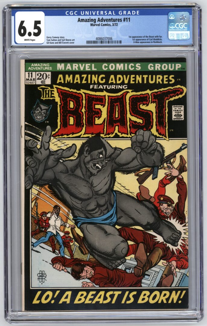 Amazing Adventures #11 CGC 6.5 1st appearance of Beast with fur