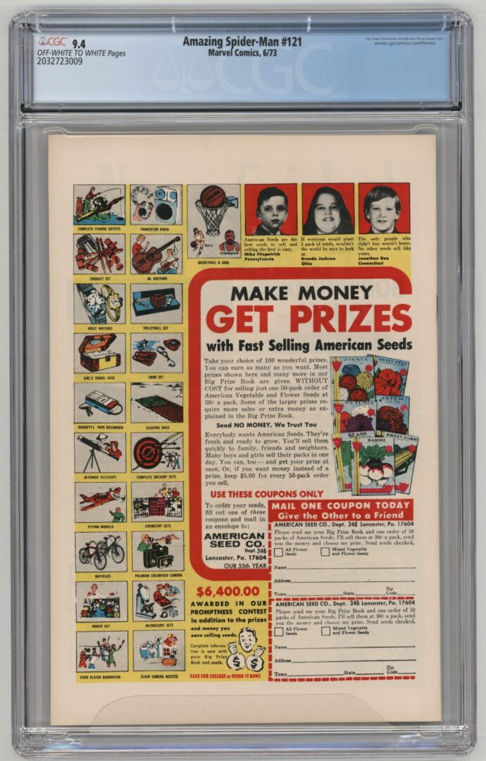 Amazing Spider-Man #121 CGC 9.4 "Death" of Gwen Stacey