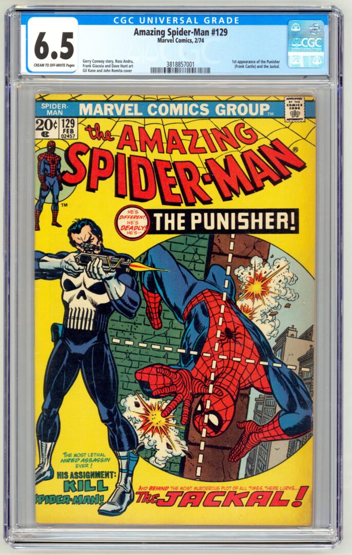 Amazing Spider-Man #129 CGC 6.5 1st appearance of the Punisher