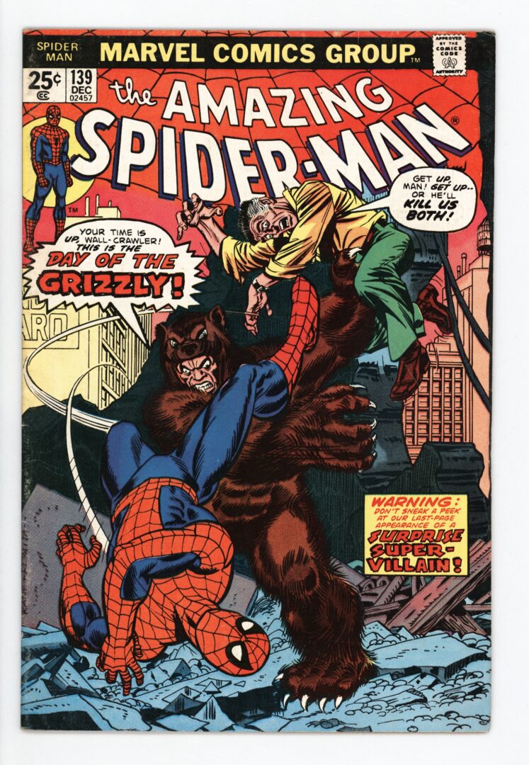 Amazing Spider-Man #139 FN- 1st appearance of the Grizzly