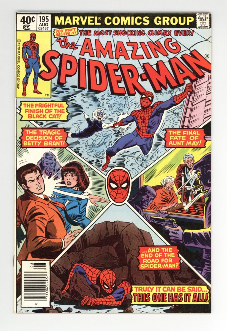 Amazing Spider-Man #195 FN/VF Origin & 2nd appearance of the Black Cat