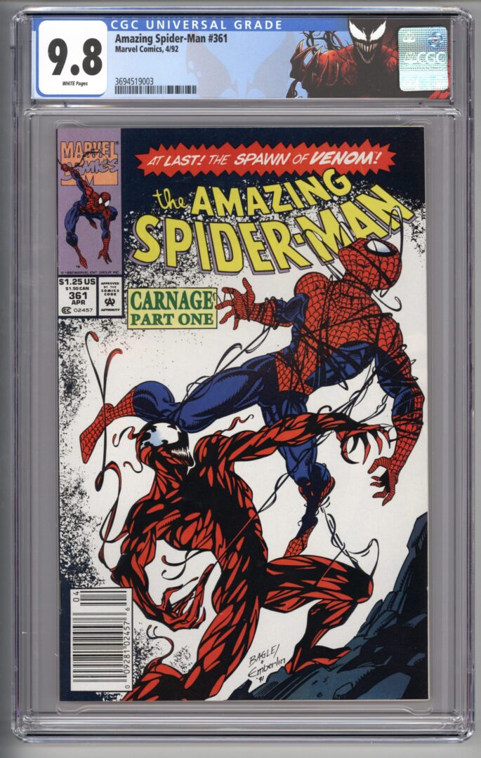 Amazing Spider-Man #361 CGC 9.8 1st appearance of Carnage