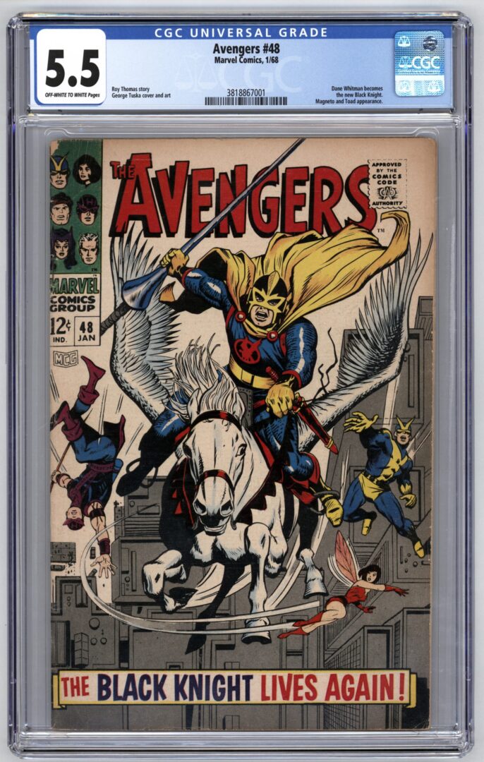 Avengers #48 CGC 5.5 1st App. of the new Black Knight (Dane Whitman)