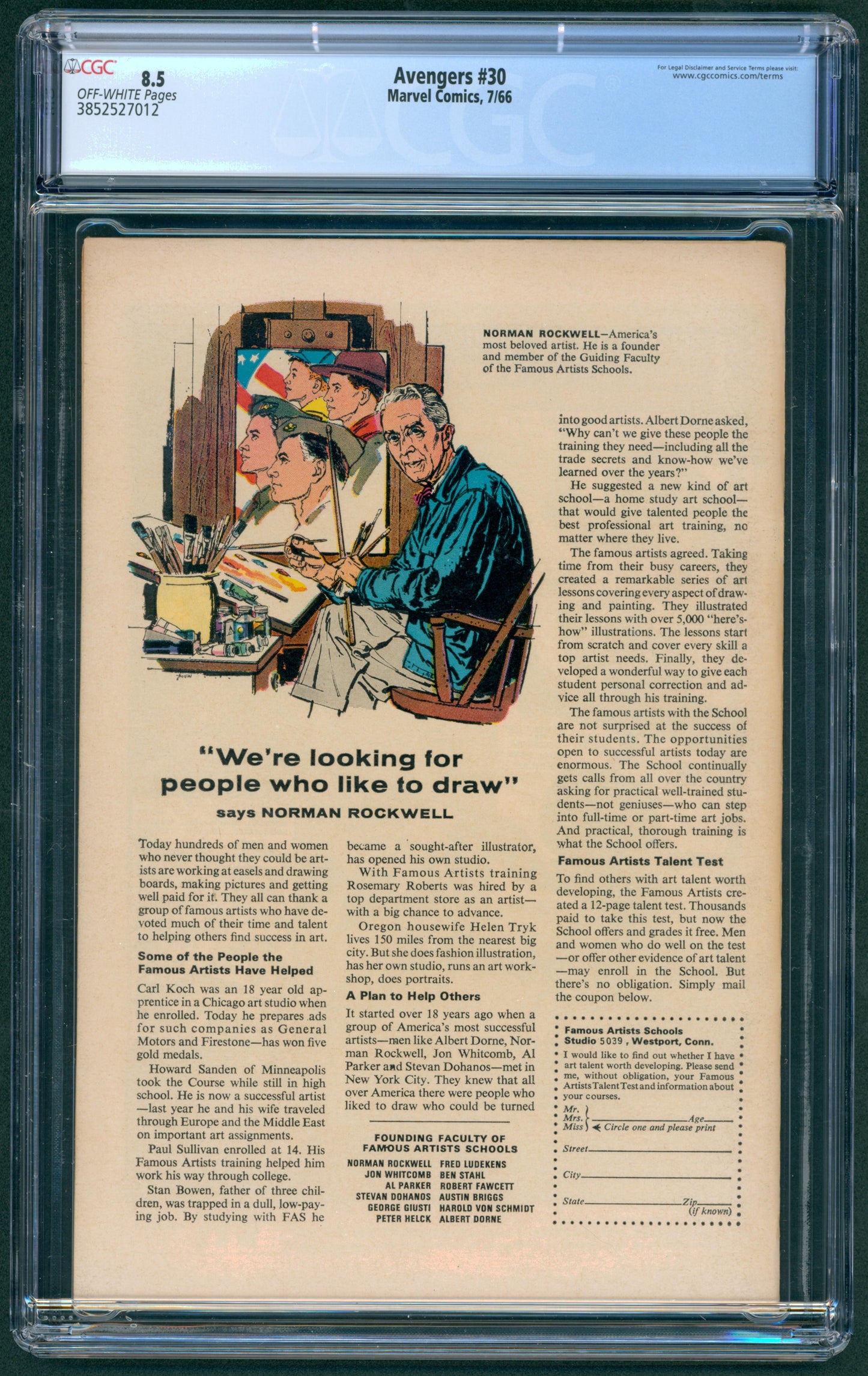 Avengers #30 CGC 8.5