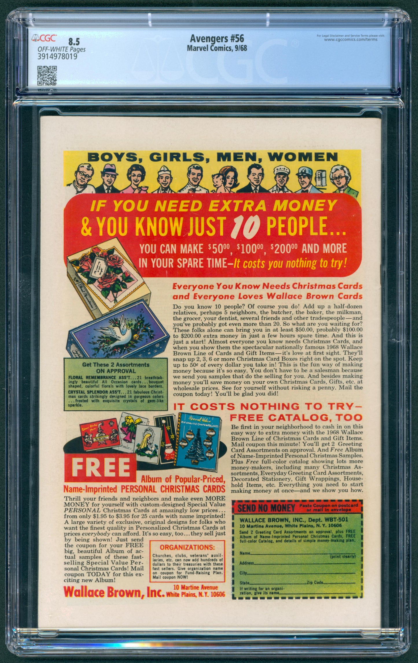 Avengers #56 CGC 8.5