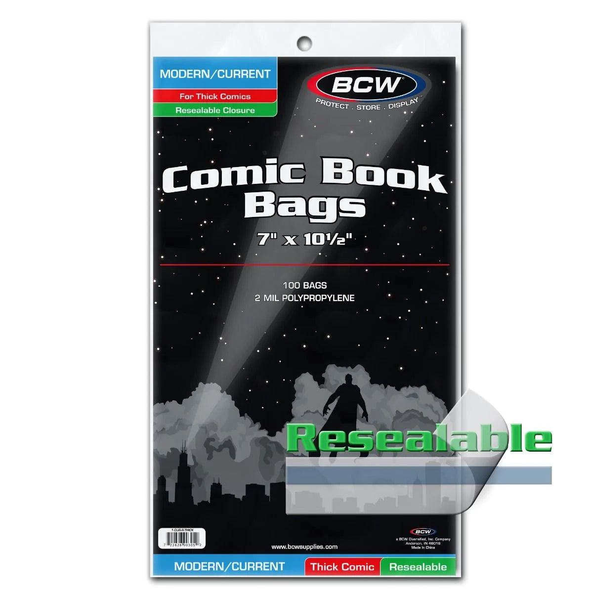 BCW Modern/Current Thick Comics Resealable Bags