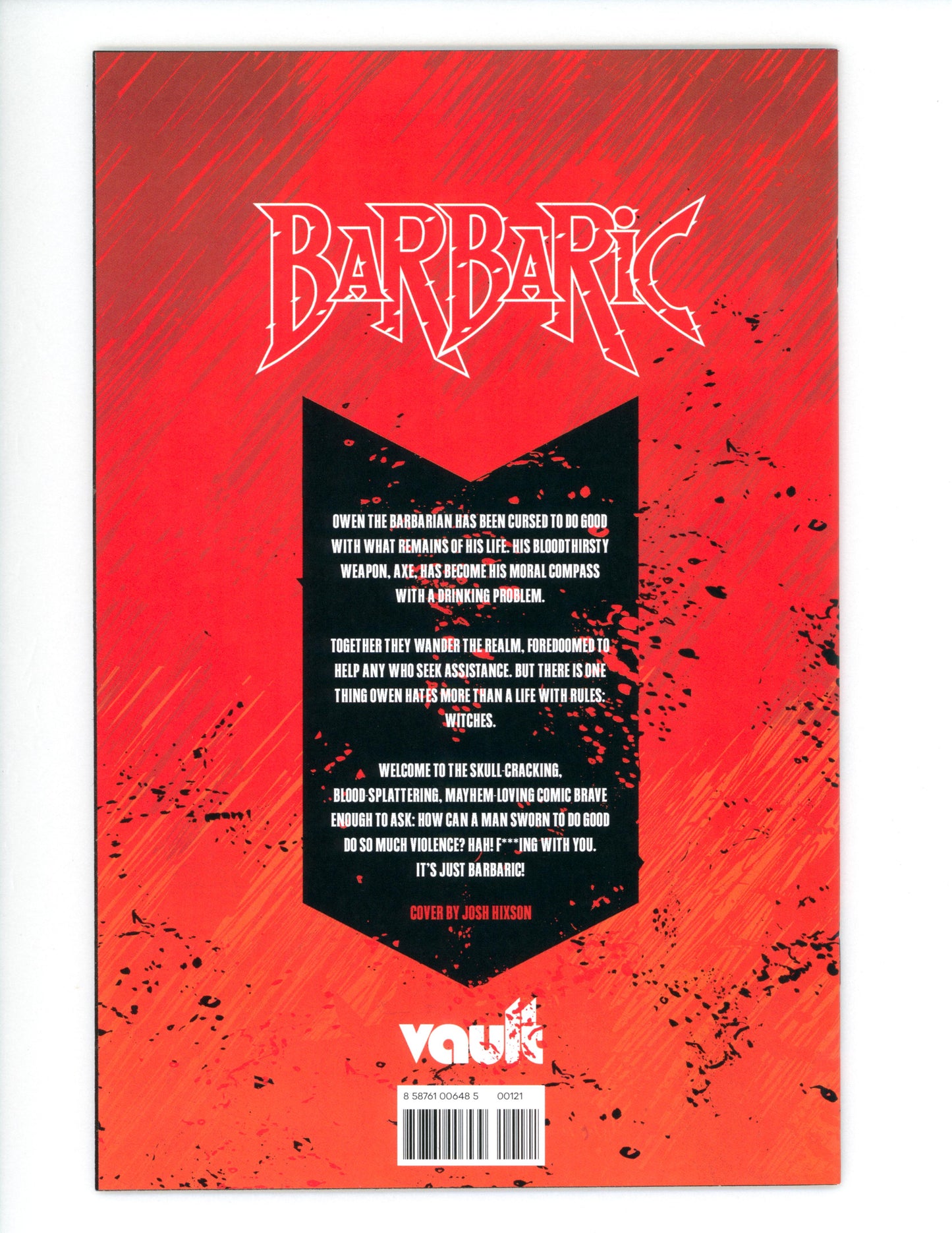 Barbaric #1 Cover B Hixson NM