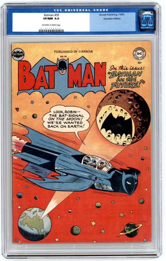 Batman #59 CGC 9.0 Canadian Edition 1st appearance of Deadshot