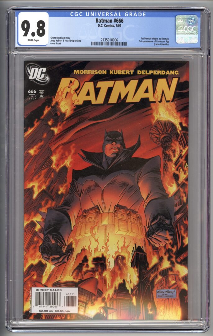 Batman #666 CGC 9.8 1st appearance of Damian Wayne as Batman