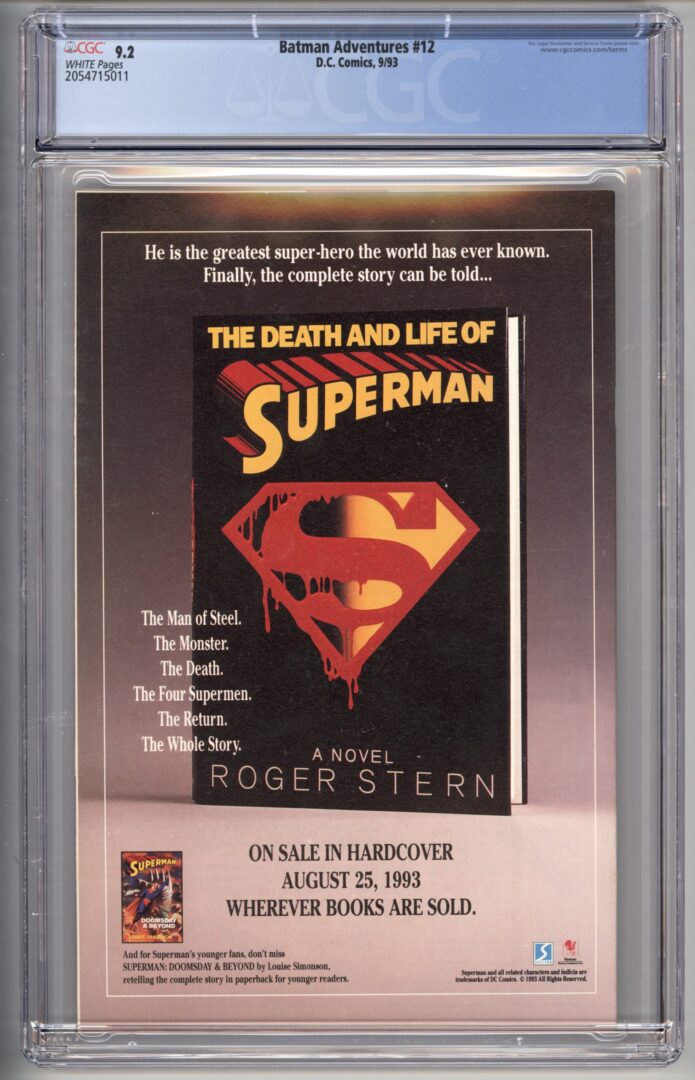 Batman Adventures #12 CGC 9.2 1st appearance of Harley Quinn