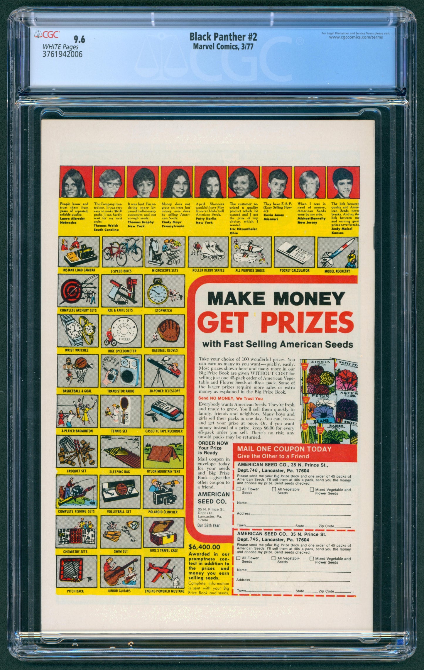 Black Panther #2 CGC 9.6