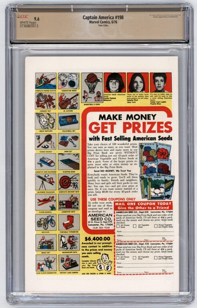 Captain America #198 CGC 9.6 Twin Cities Pedigree