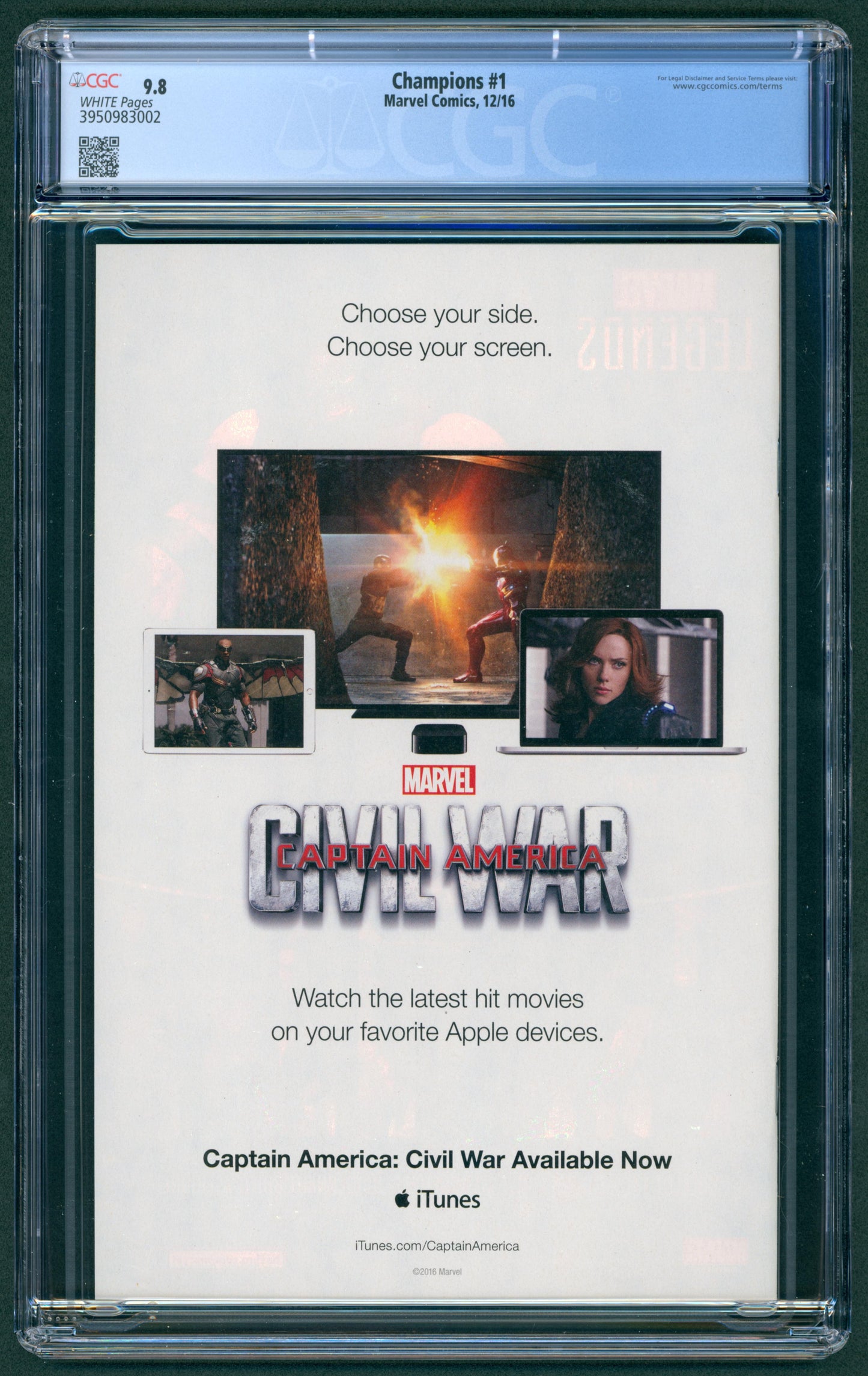 Champions #1 CGC 9.8 1st App. & Origin of new Champions