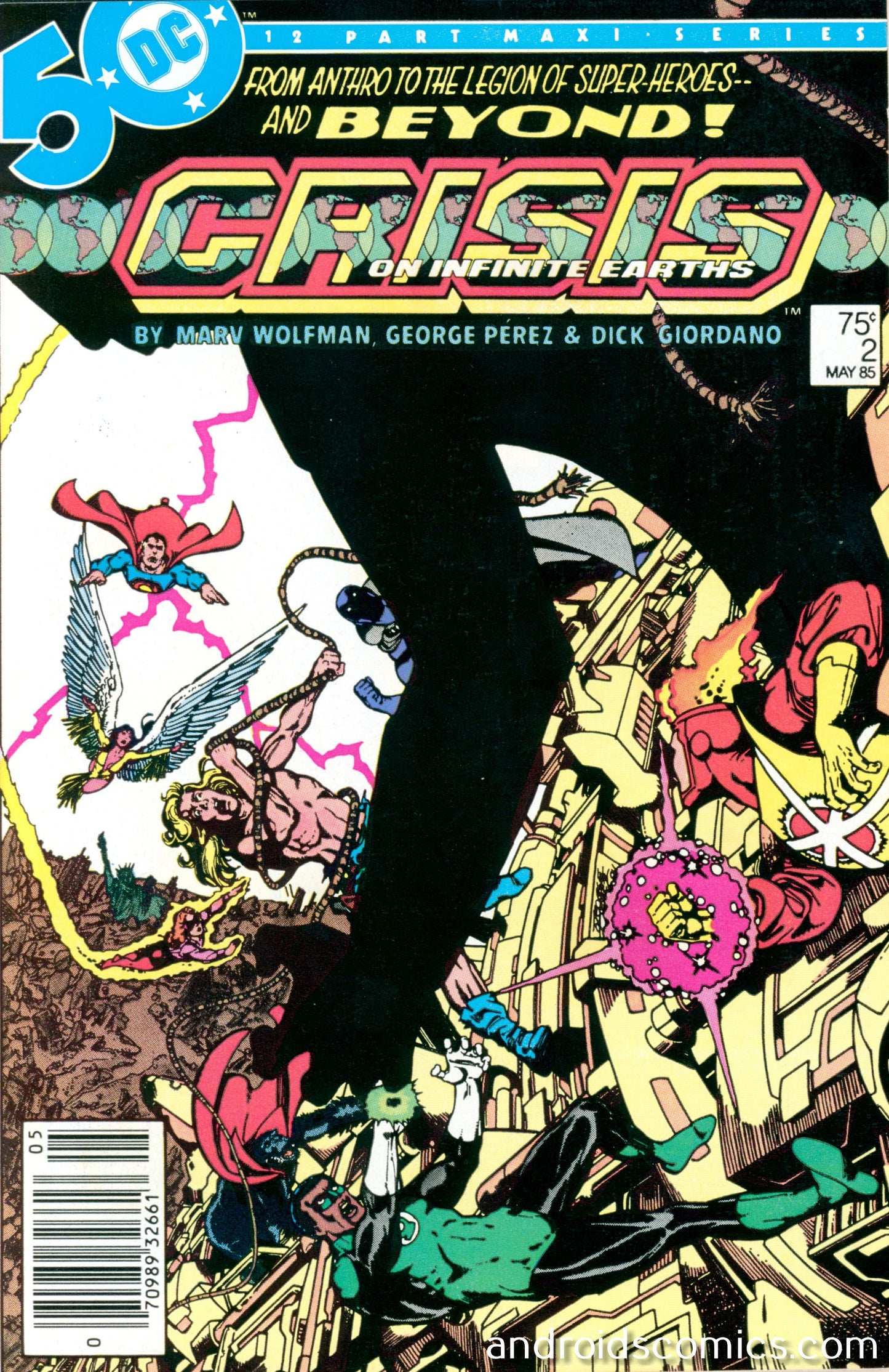 Crisis on Infinite Earths #2 1st cameo App. of the Anti-Monitor