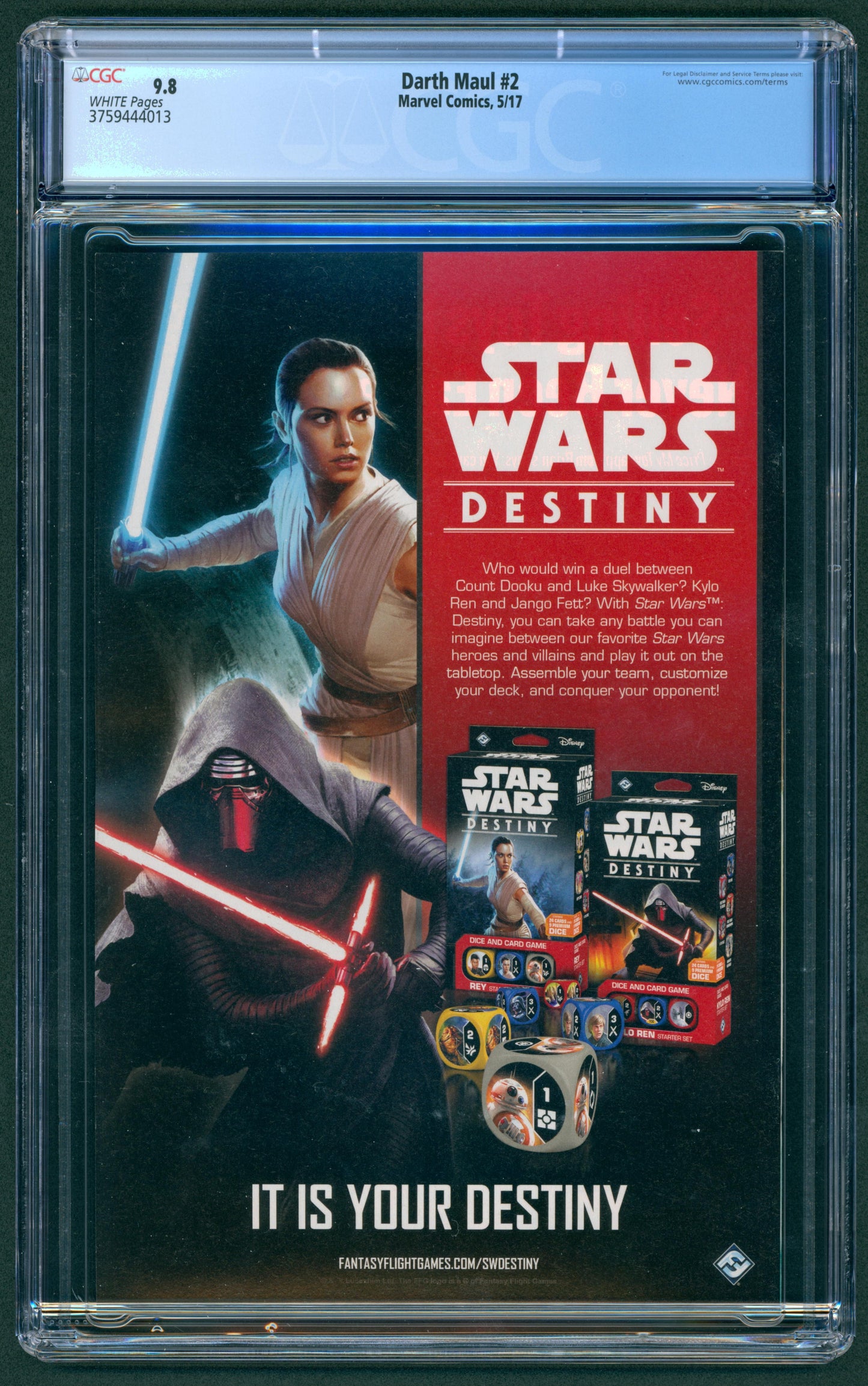 Star Wars Darth Maul #2 CGC 9.8 1st App. of Cad Bane