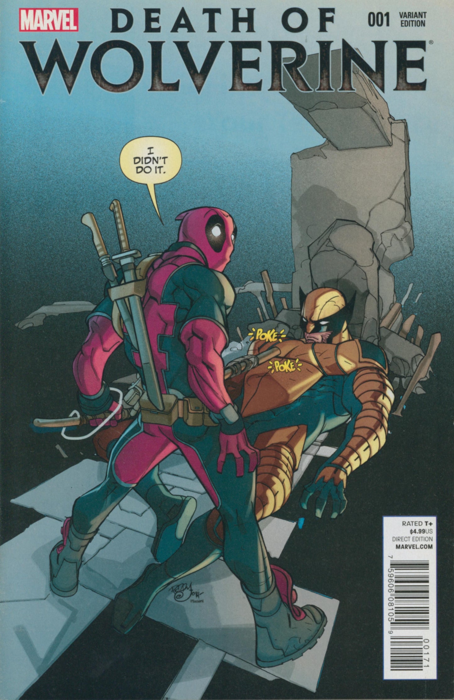 Death Of Wolverine #1 Deadpool Party Variant
