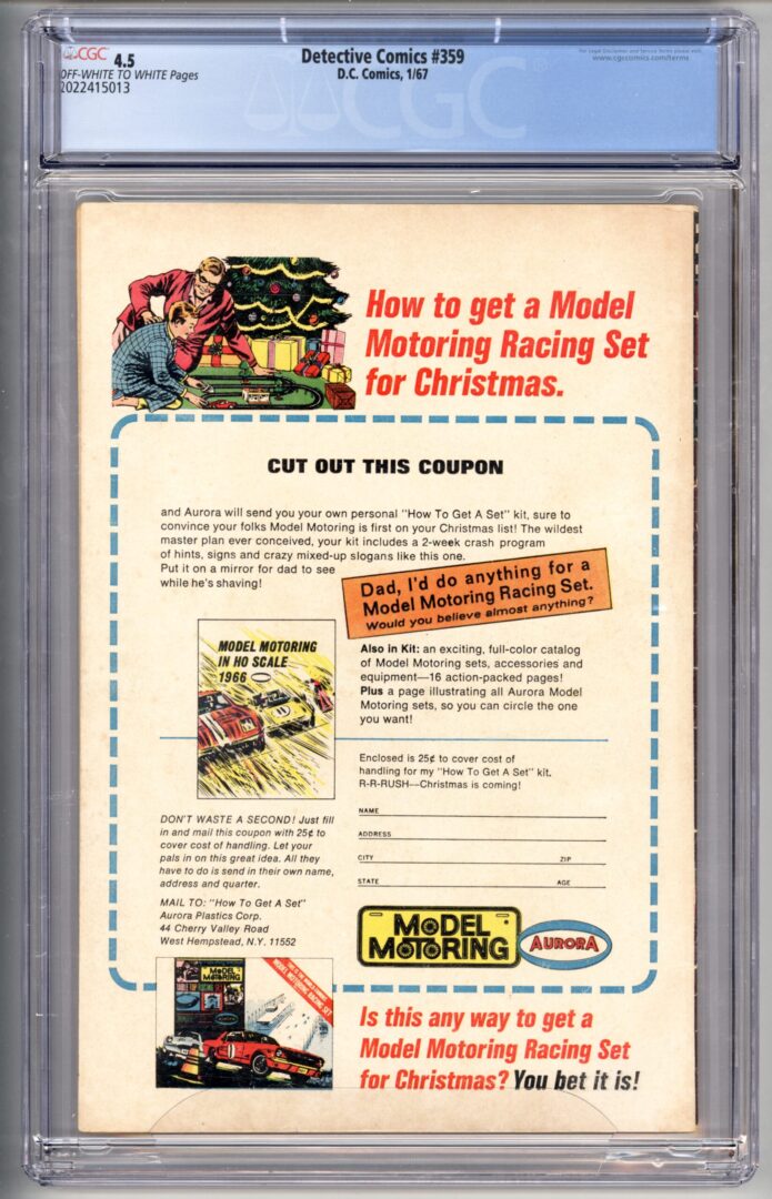 Detective Comics #359 CGC 4.5 1st appearance of Batgirl