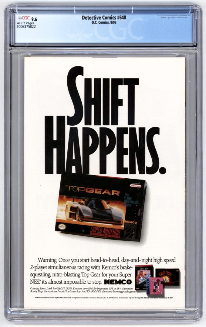 Detective Comics #648 CGC 9.6 1st full App. of the Spoiler