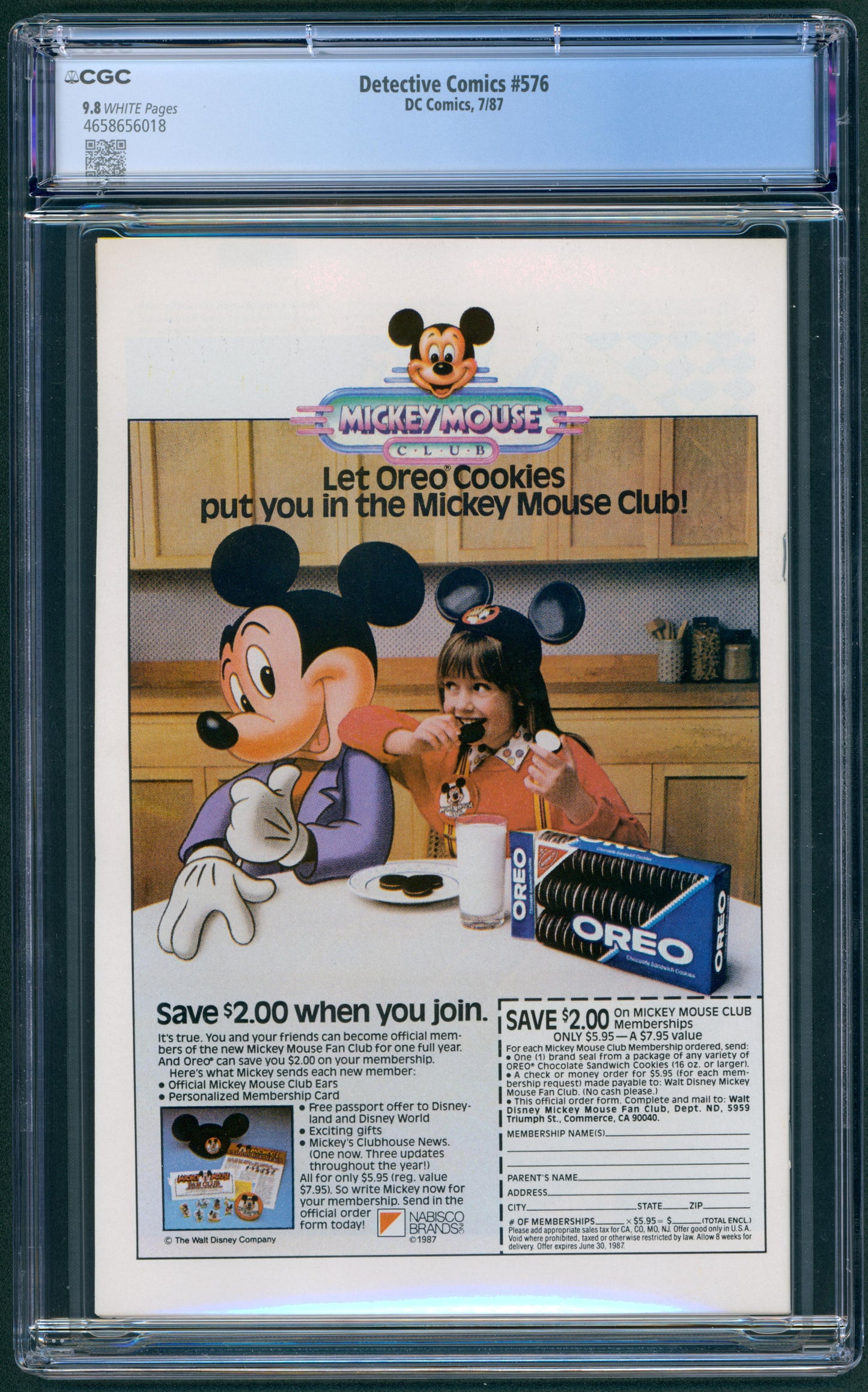 Detective Comics #576 CGC 9.8