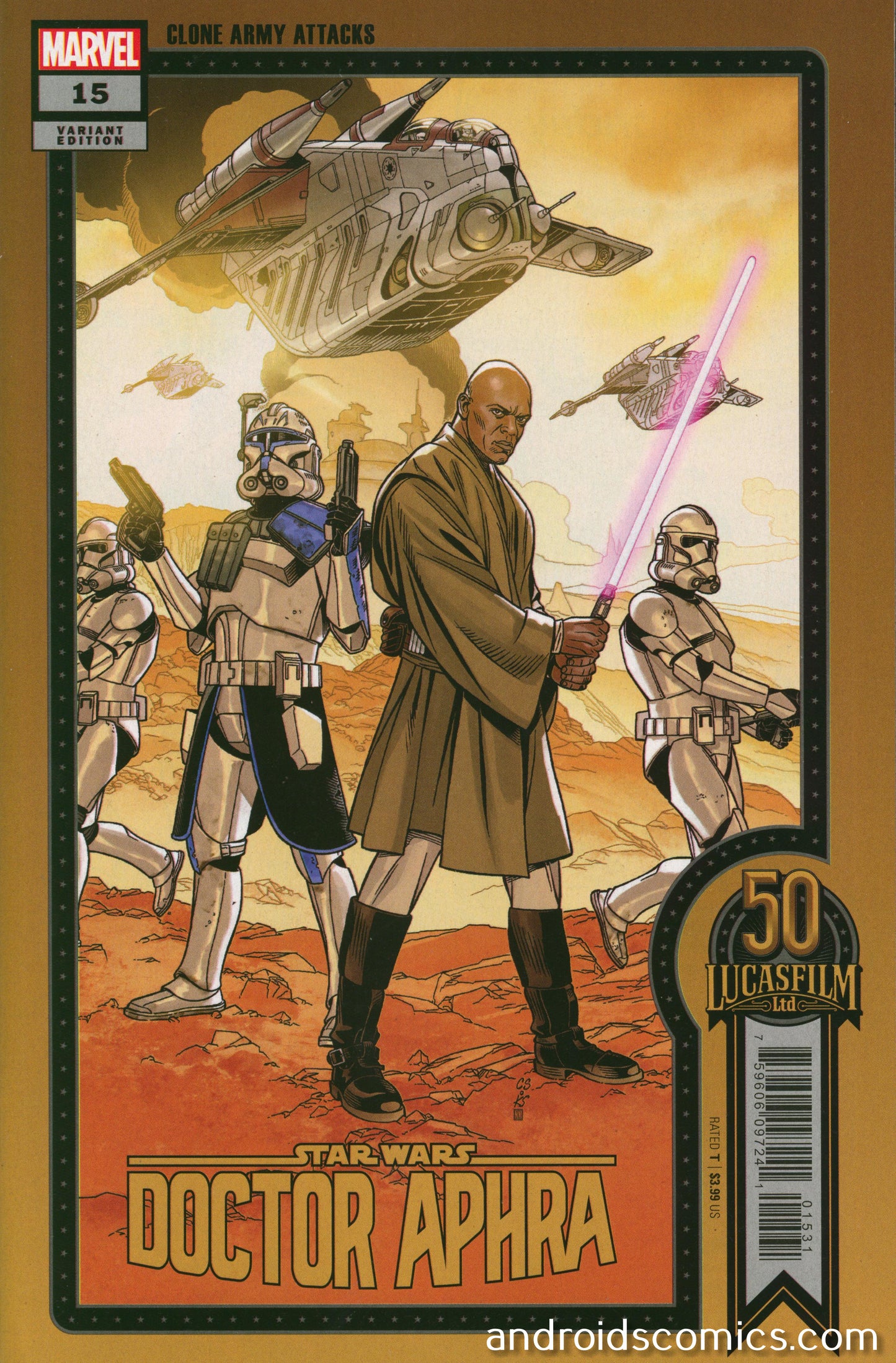 Star Wars Doctor Aphra #15 Sprouse Lucasfilm 50th Variant Wobh NM