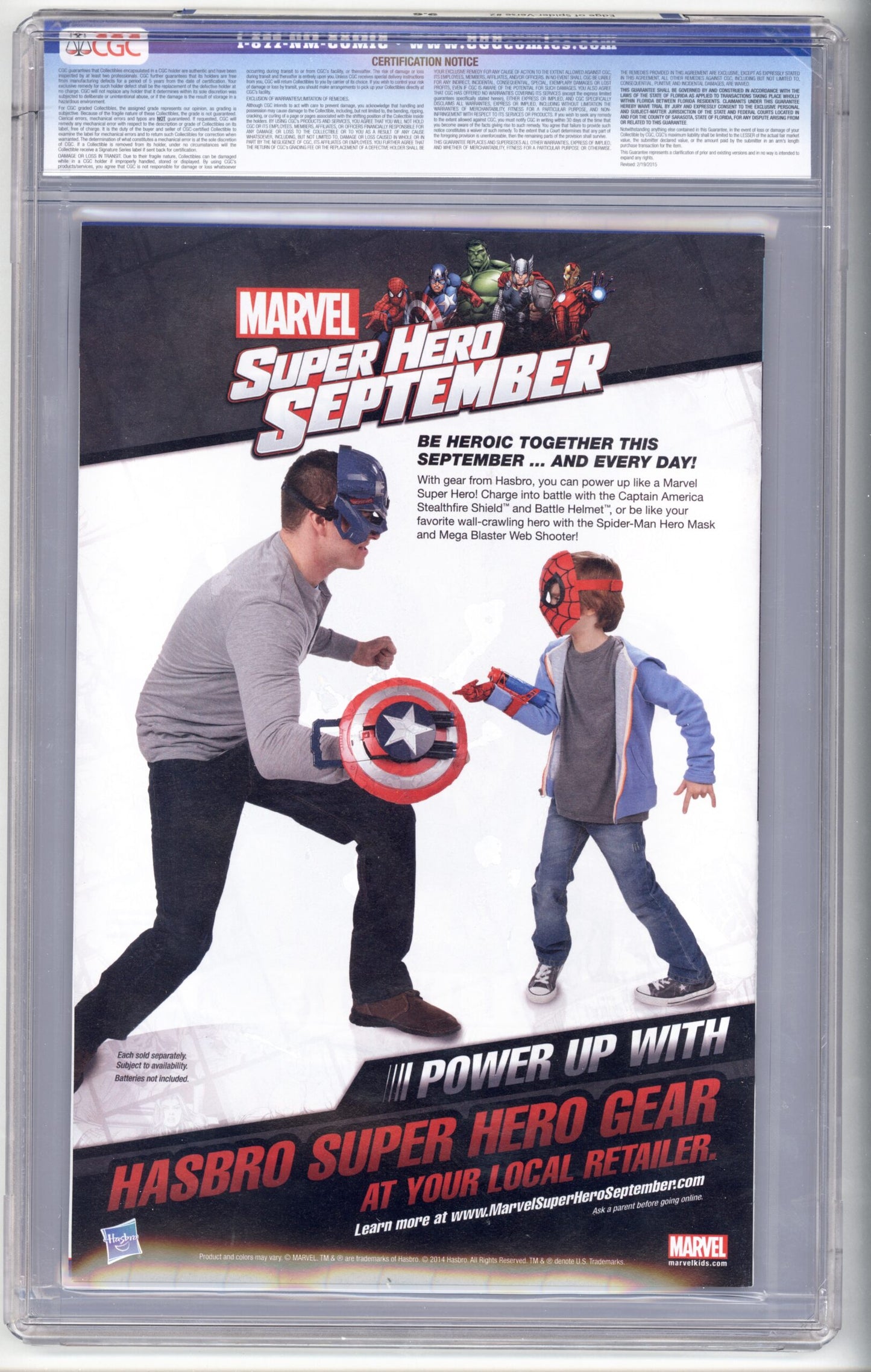 Edge of Spider-Verse #2 CGC 9.6 1st appearance of Spider-Gwen