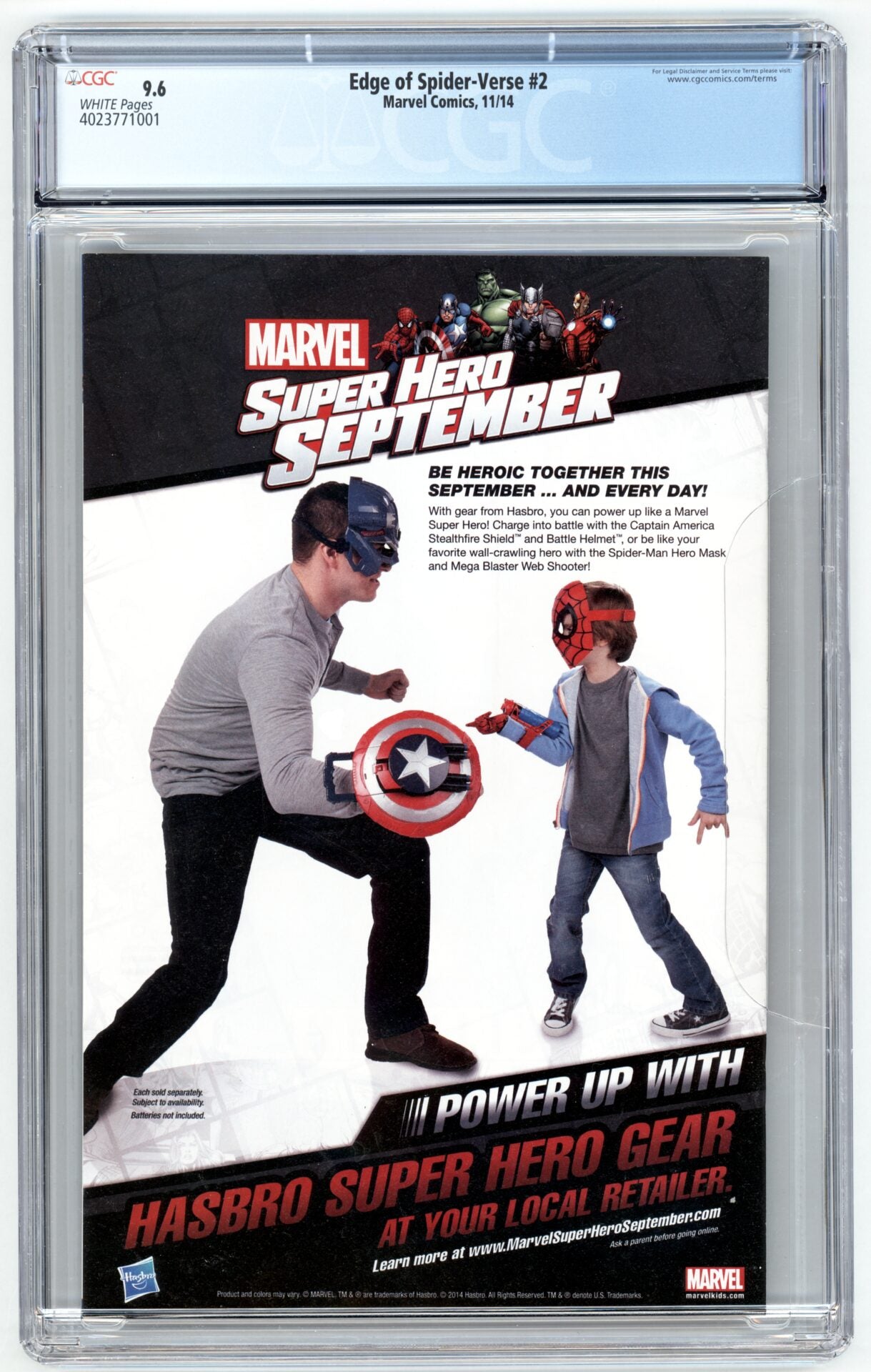 Edge of Spider-Verse #2 CGC 9.6 1st appearance of Spider-Gwen